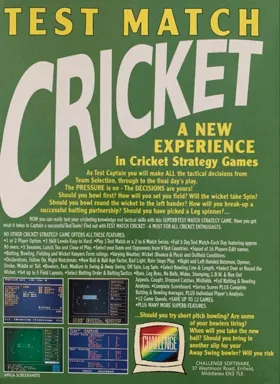 Test Match Cricket_Disk2 box cover back